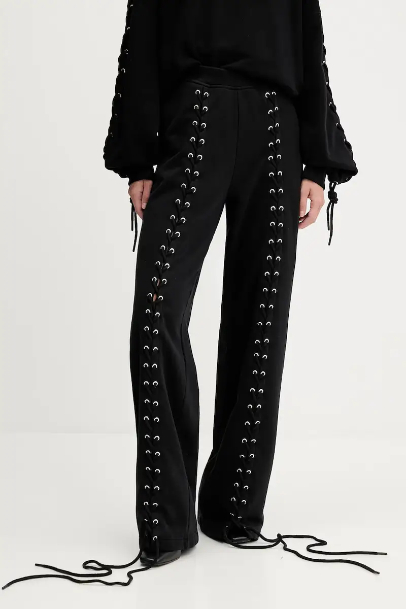 pantaloni tuta di cotone donna colore nero 114389100