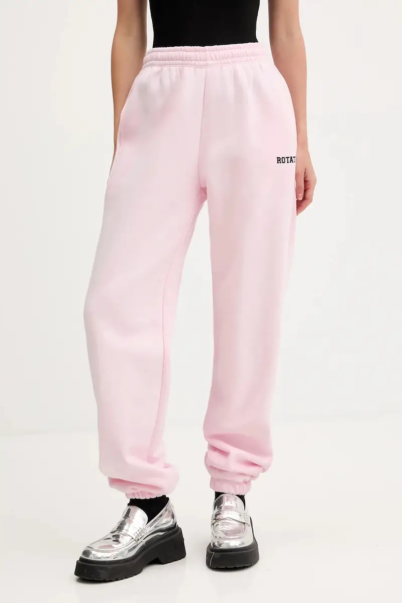 pantaloni tuta di cotone donna colore rosa 114378191