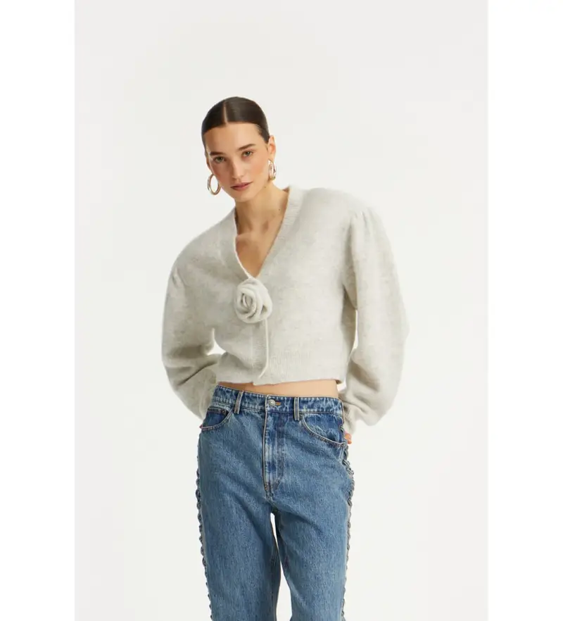 Rotate Cardigan Donna Grigio 4047449