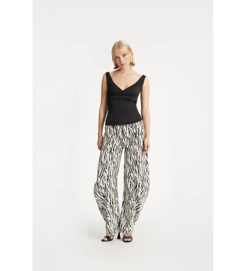 per donna. 114339858 pantaloni bianchi di Cassandria (34), Bianco, Casual, Cotone biologico, Sostenibile Nero