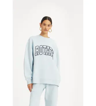 per donna 114376184 Felpa Blue Iris (S), Casual, Cotone biologico, Sostenibile Blu