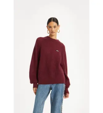 per donna 1145652734 Maglia color brandy granato (XS), Casual, Granata, Poliamide, Manica lunga