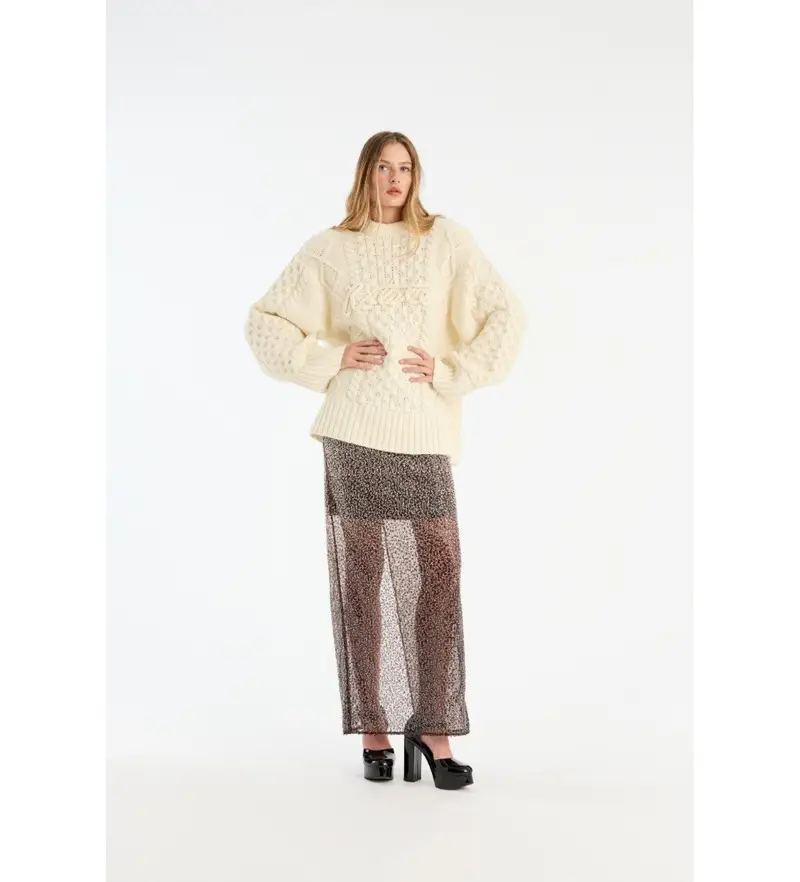 per donna 1146513073 Gonna Tasha marrone (34), Casual, Da sera, Polister riciclato, Sostenibile