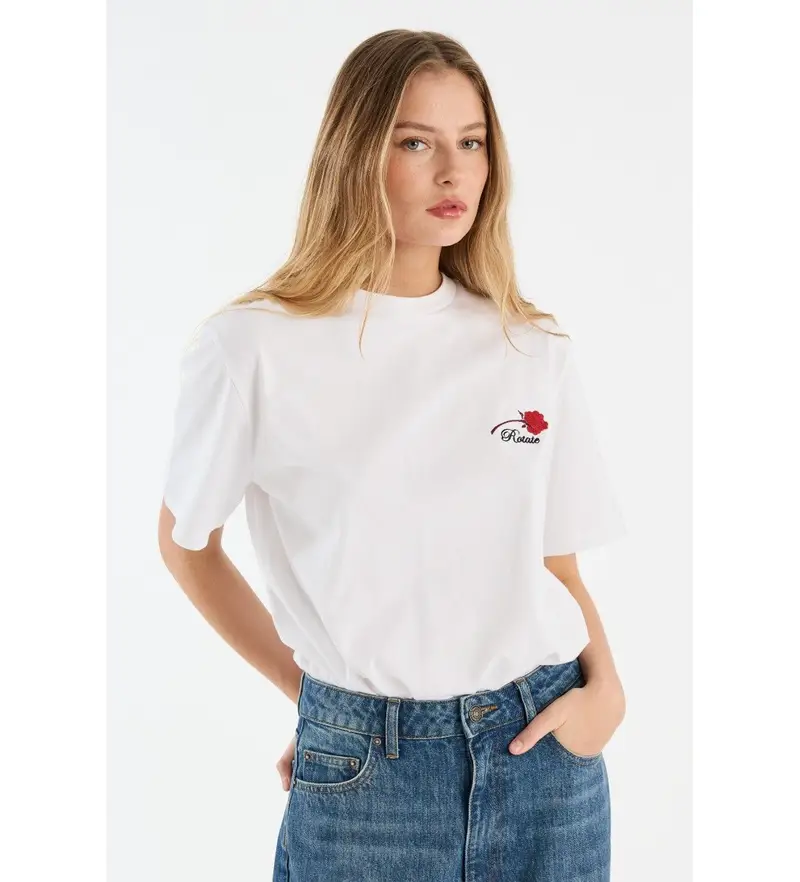 per donna 114722400 Maglietta bianca Astra (M), Bianco, Casual, Manica corta, Cotone biologico, Sostenibile