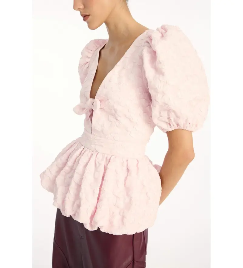 per donna. 114793191 camicetta rosa Marie (34), Casual, Da sera, Manica 3/4, Polister riciclato, Sostenibile