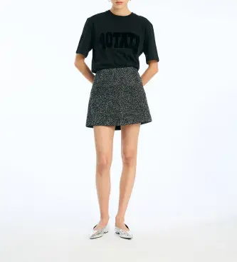 per donna 115326100 Maglietta nera Astra (S), Nero, Casual, Manica corta, Cotone biologico, Sostenibile