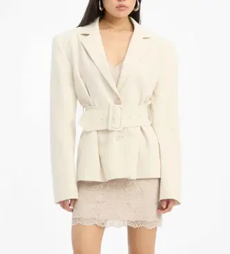 per donna 1155082059 Blazer in lino beige (34), Casual