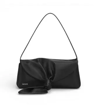 per donna 116120100 Borsa con nodo nero (OSFA), Casual, Pelle