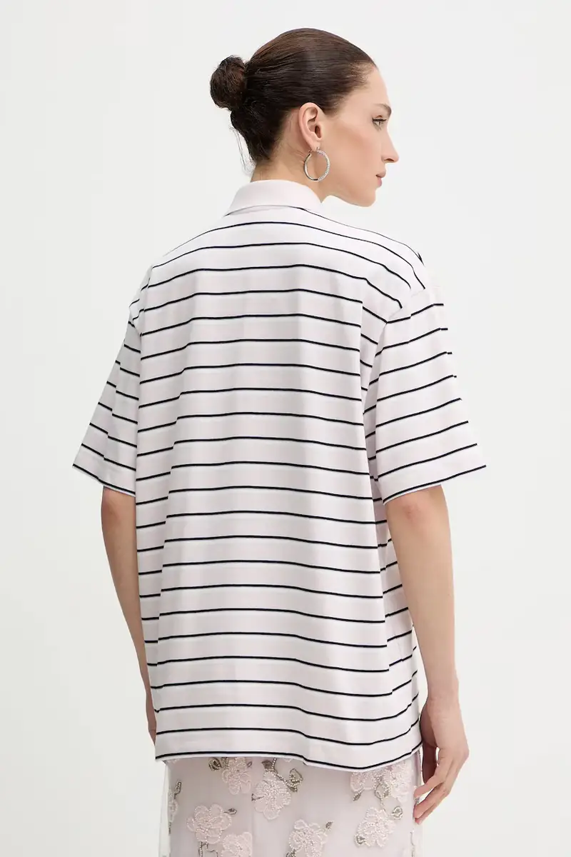 polo in cotone colore violetto 1153241810 miniatura 3