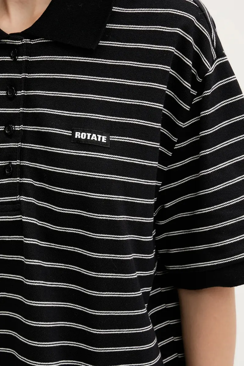 Rotate Polo Donna Nero 3842483 miniatura 5