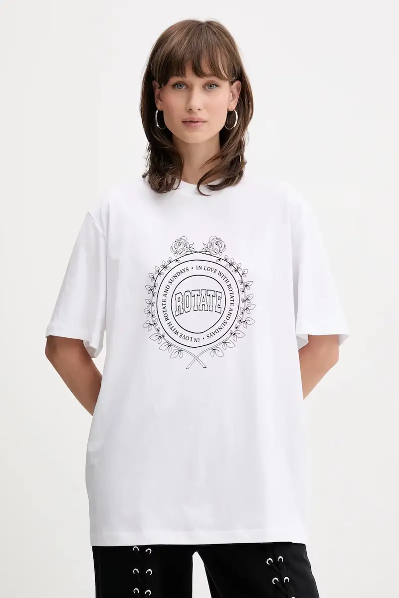 Rotate T-shirt Donna Bianco 3243213