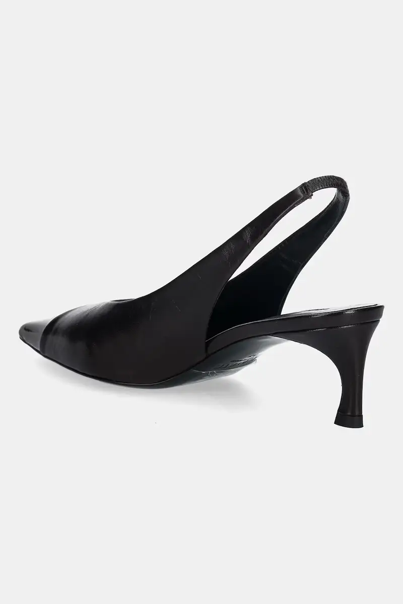 tacchi in pelle Marrone miniatura 3