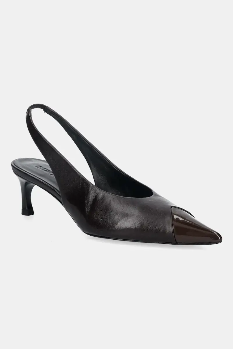 tacchi in pelle Marrone