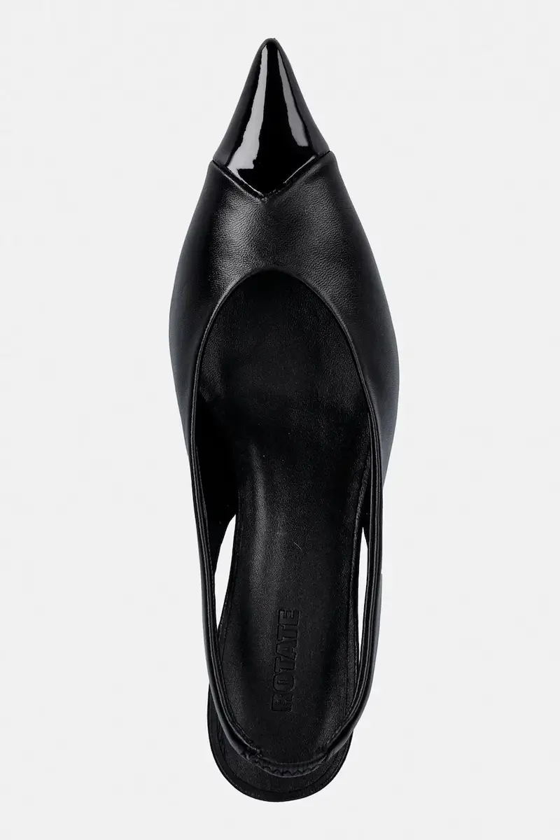 tacchi in pelle Nero miniatura 4