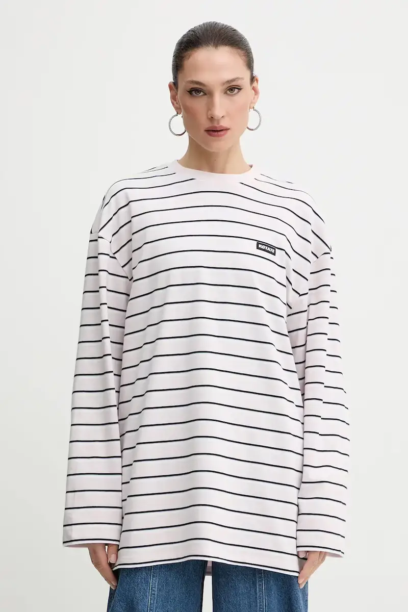 top a maniche lunghe in cotone colore violetto 1153781810