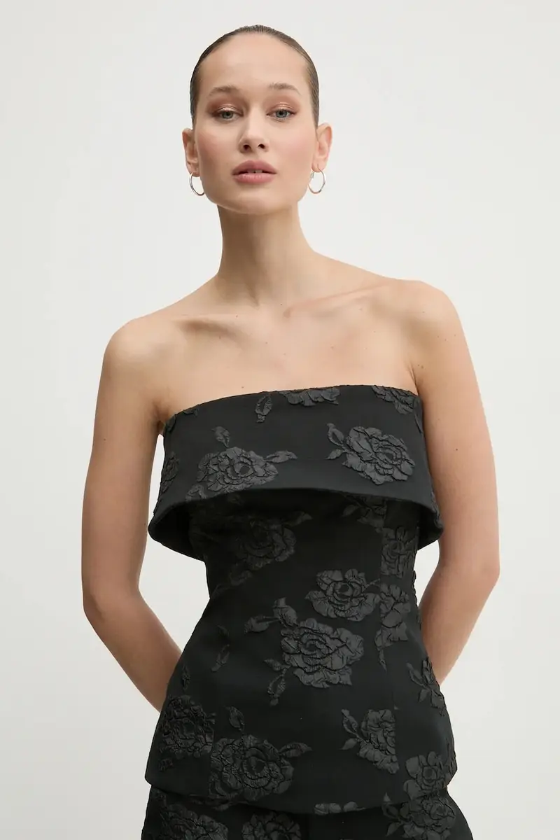 top colore nero con applicazione 113307100