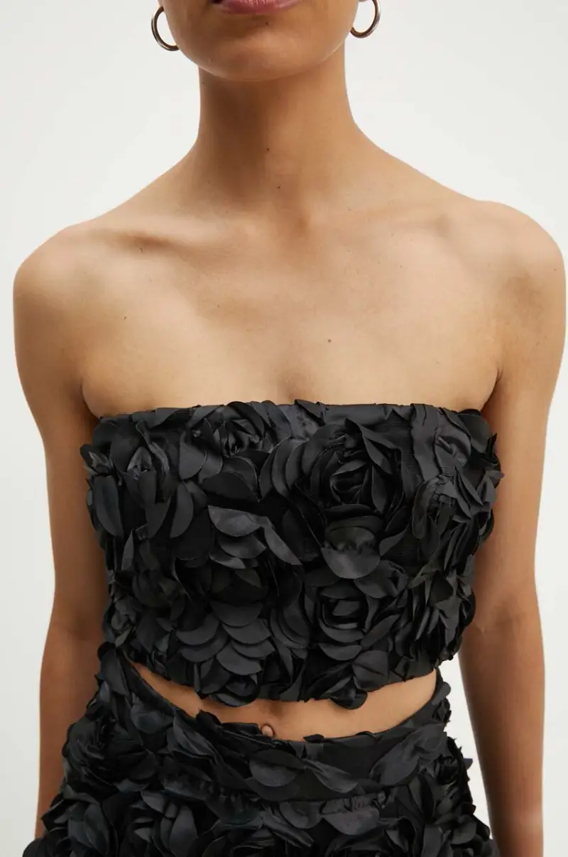 top Cropped Top colore nero 112949100 miniatura 5