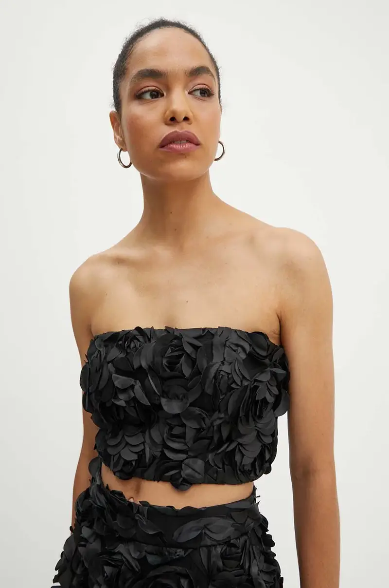 top Cropped Top colore nero 112949100