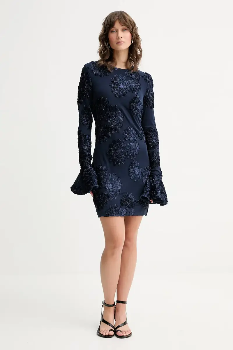 vestito colore blu navy 114218340 miniatura 2