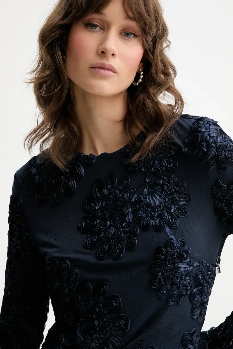 vestito colore blu navy 114218340 miniatura 4