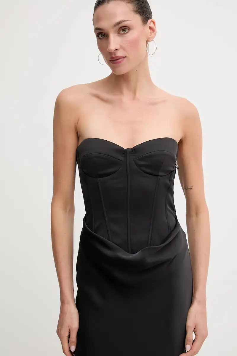 vestito colore nero 114330100 miniatura 4