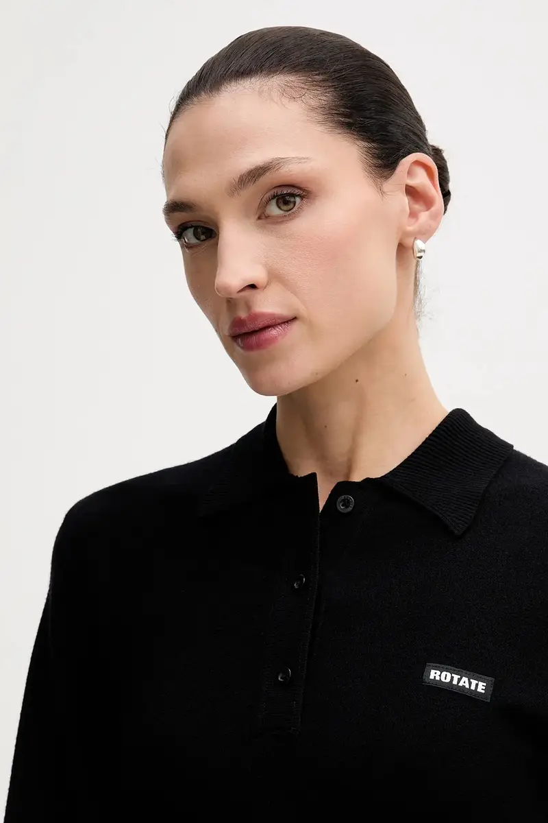 vestito con lana colore nero 115488100 miniatura 4