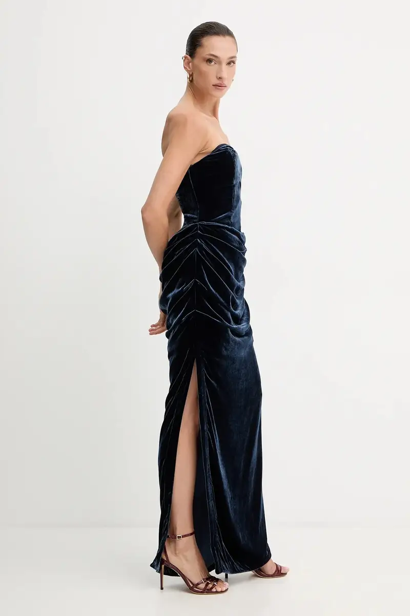 vestito con seta colore blu 1149211192 miniatura 5