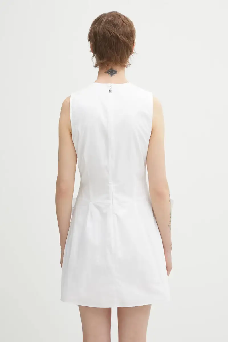 vestito in cotone Bianco miniatura 3