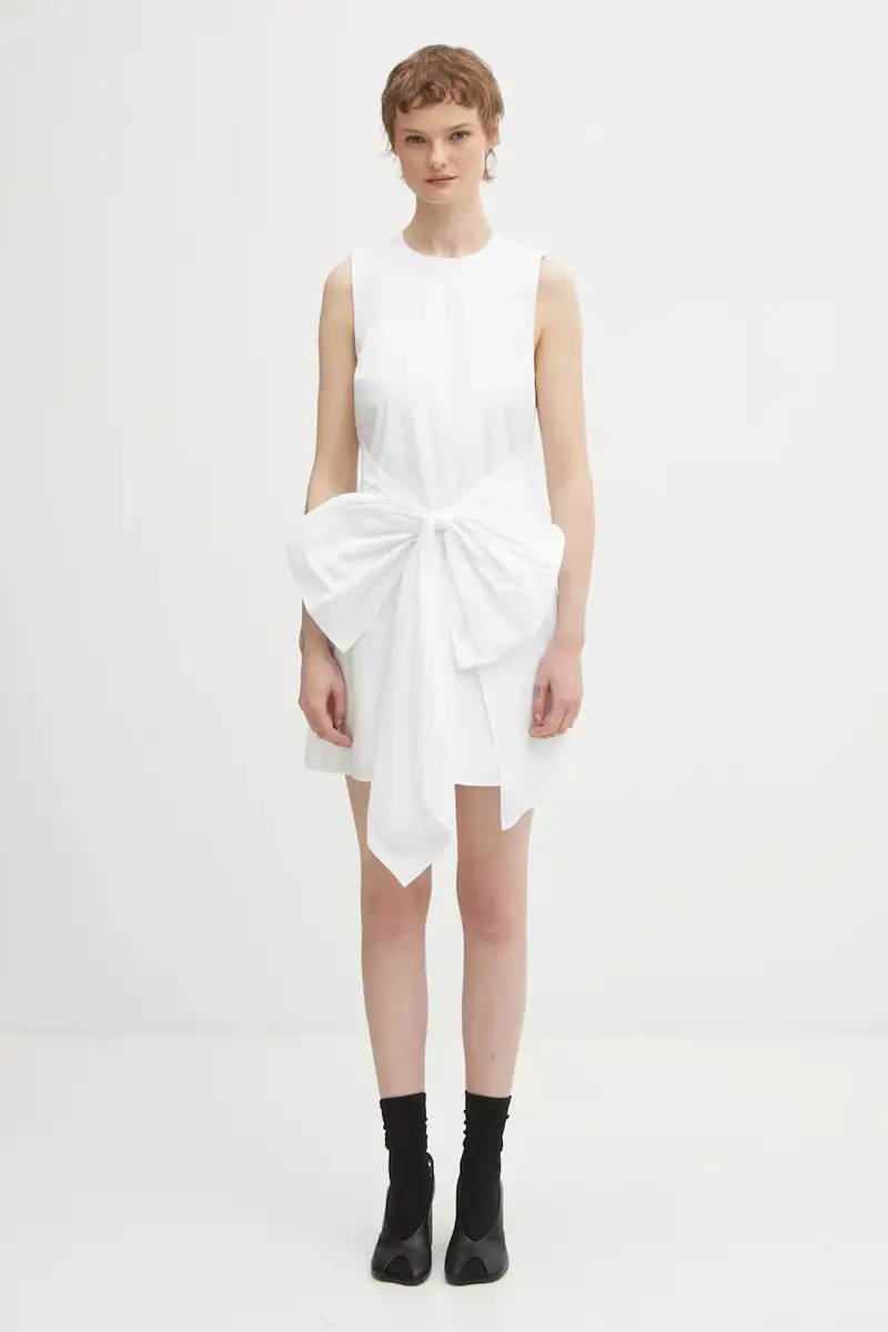 vestito in cotone Bianco