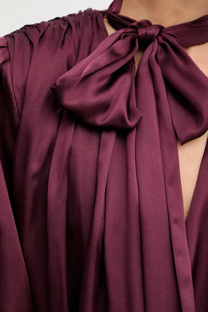 vestito in seta colore granata 1146532734 miniatura 5