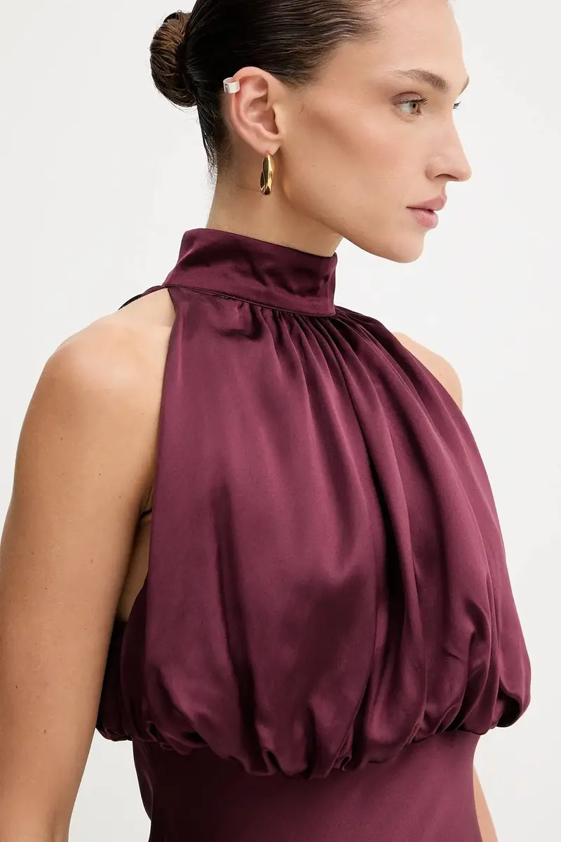 vestito in seta colore granata 1146542734 miniatura 4