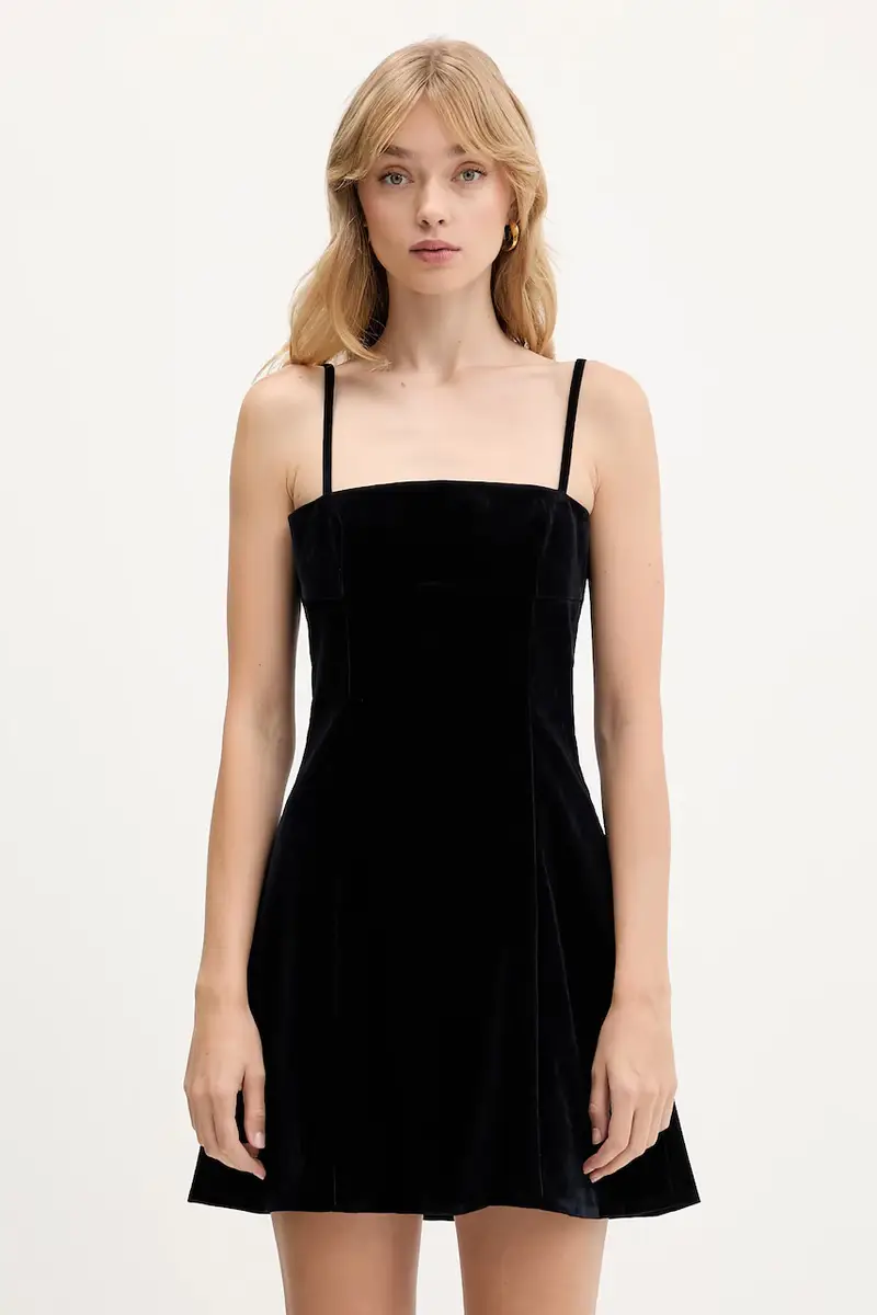 vestito in velluto colore blu 1146951192 Nero