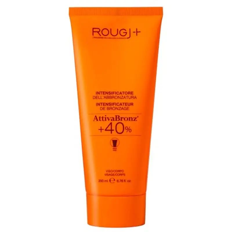 Rougj Crema Abbronzante Corpo a Base di Carrotene - 200 ml - Crema Carotene per Abbronzatura - Acceleratore Abbronzatura con Riboflavina Vitamina B2, ATP, Glicerina e UnipertanVeg AttivaBronz +40%