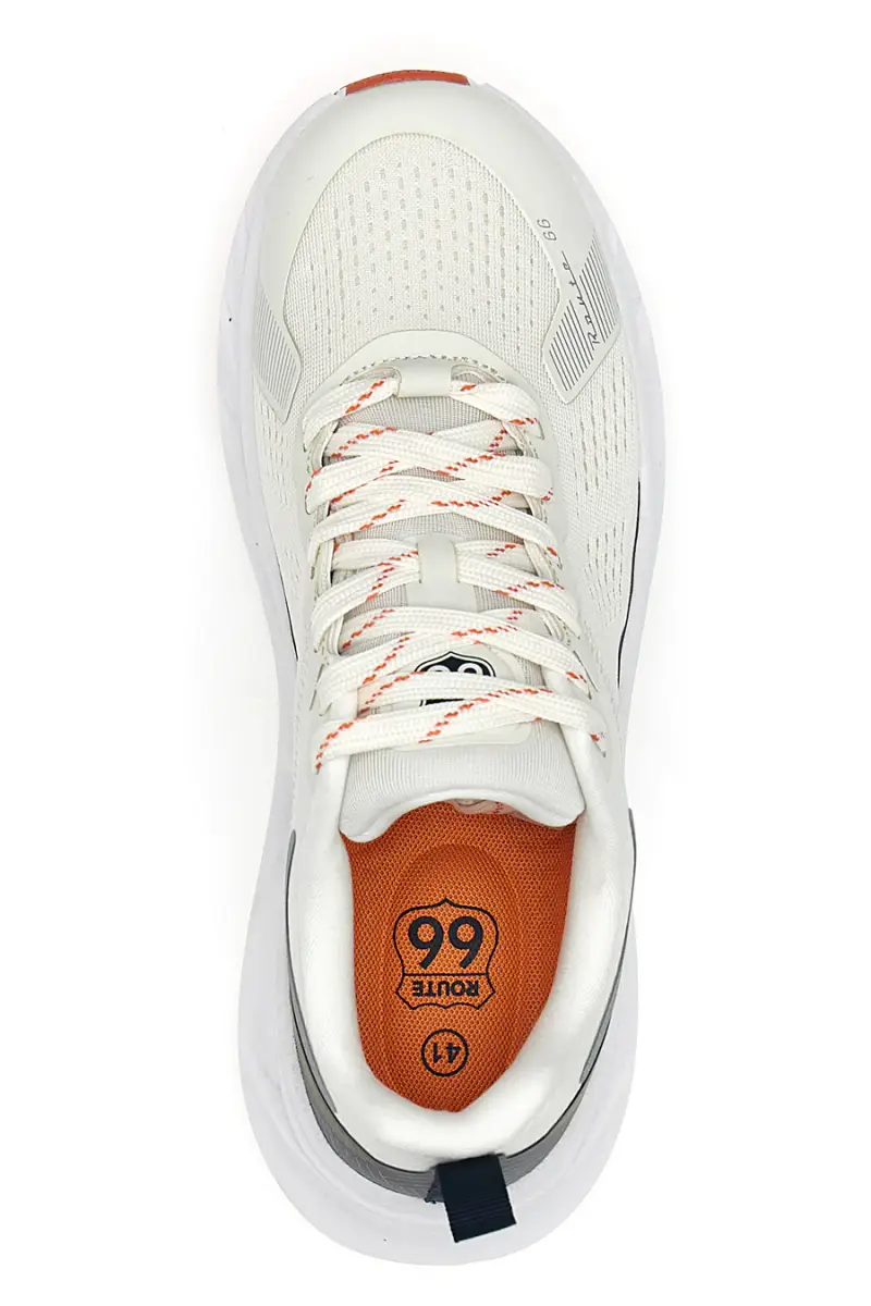 Sneakers bianche con dettagli verdi e suola chunky ROUTE 66 RO51811D [BIANCO] miniatura 3