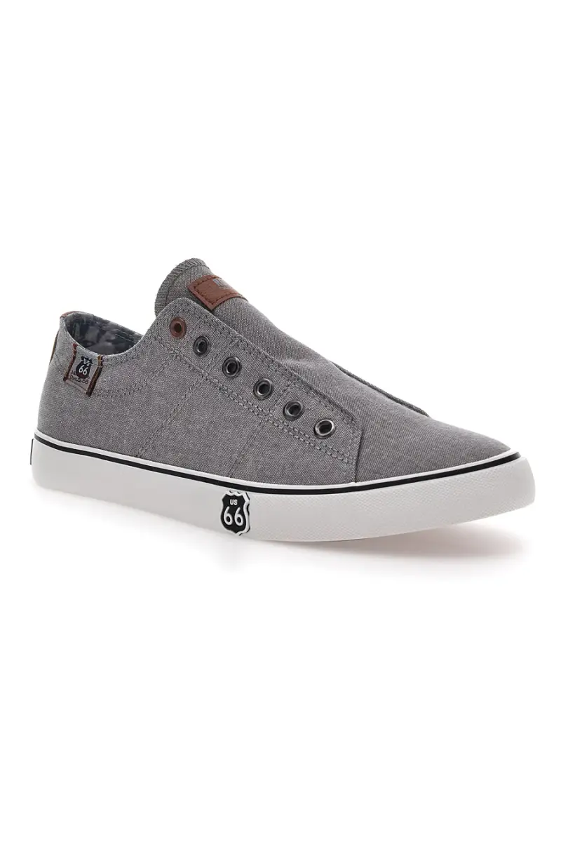 Sneakers Grigie Senza Lacci Route 66 01007 [GRIGIO] miniatura 2