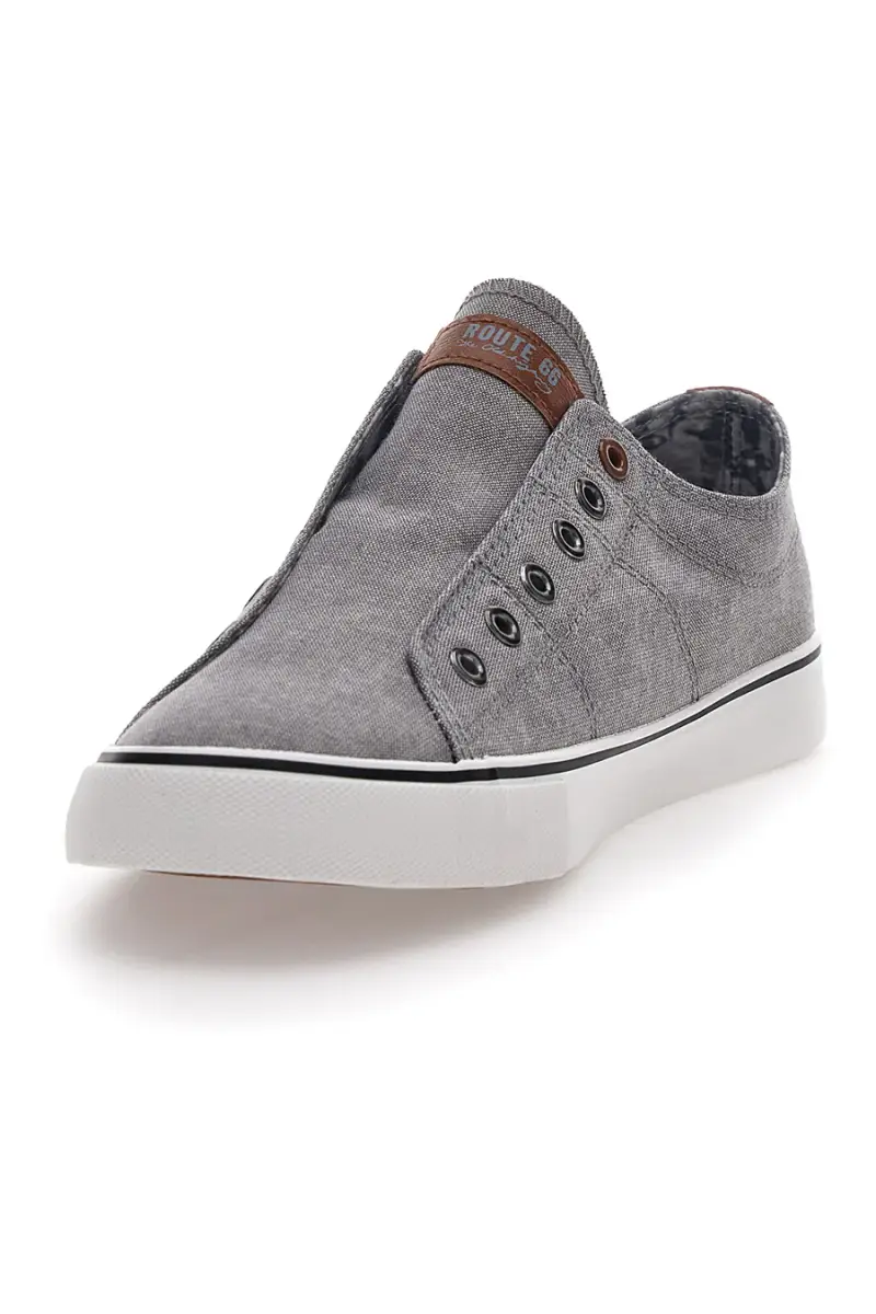 Sneakers Grigie Senza Lacci Route 66 01007 [GRIGIO] miniatura 3