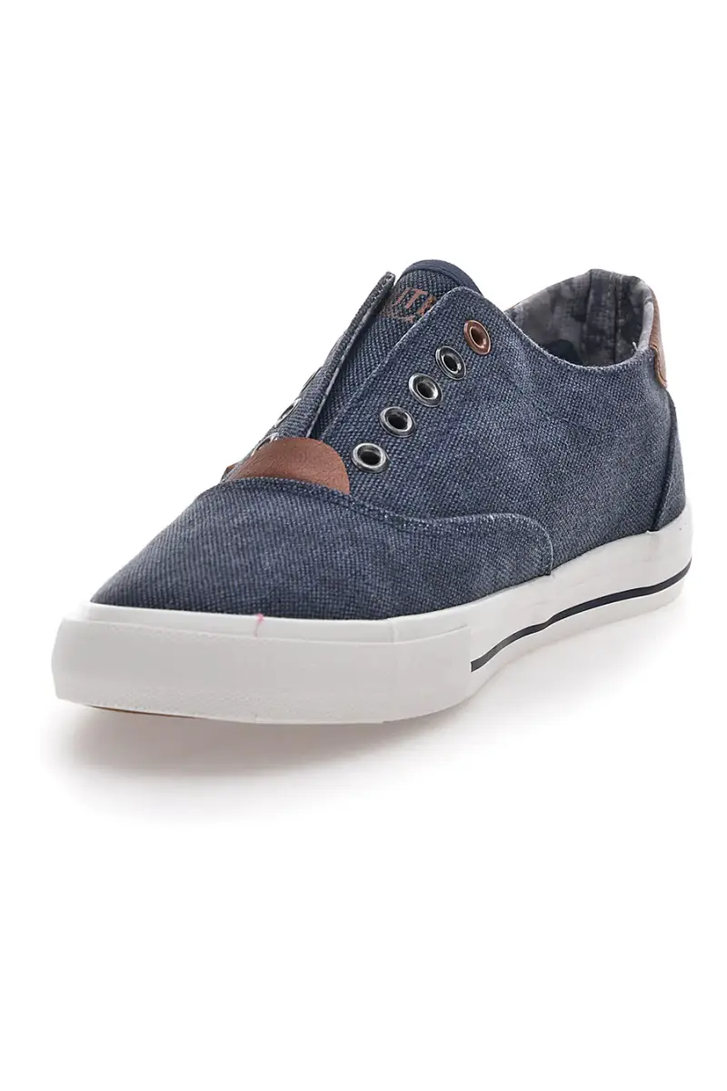 Sneakers in Tela Blu Route 66 91414 [BLUE] miniatura 3
