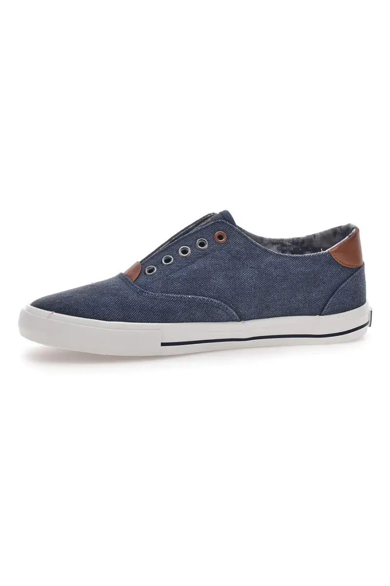 Sneakers in Tela Blu Route 66 91414 [BLUE] miniatura 4