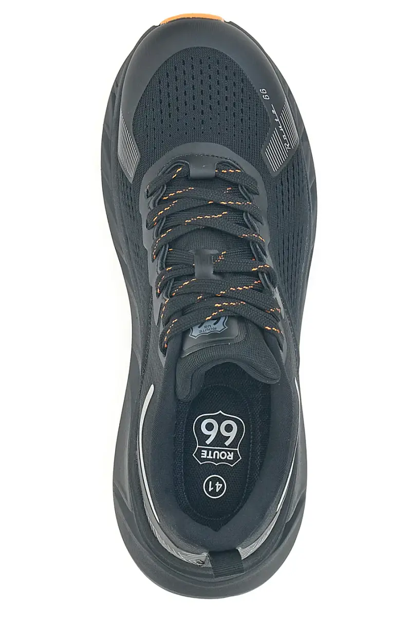Sneakers nere con dettagli arancioni ROUTE 66 RO51811D [NERO] miniatura 3