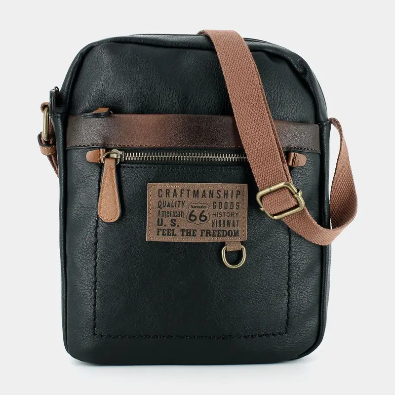 Tracolle Route 66 da Uomo, nero