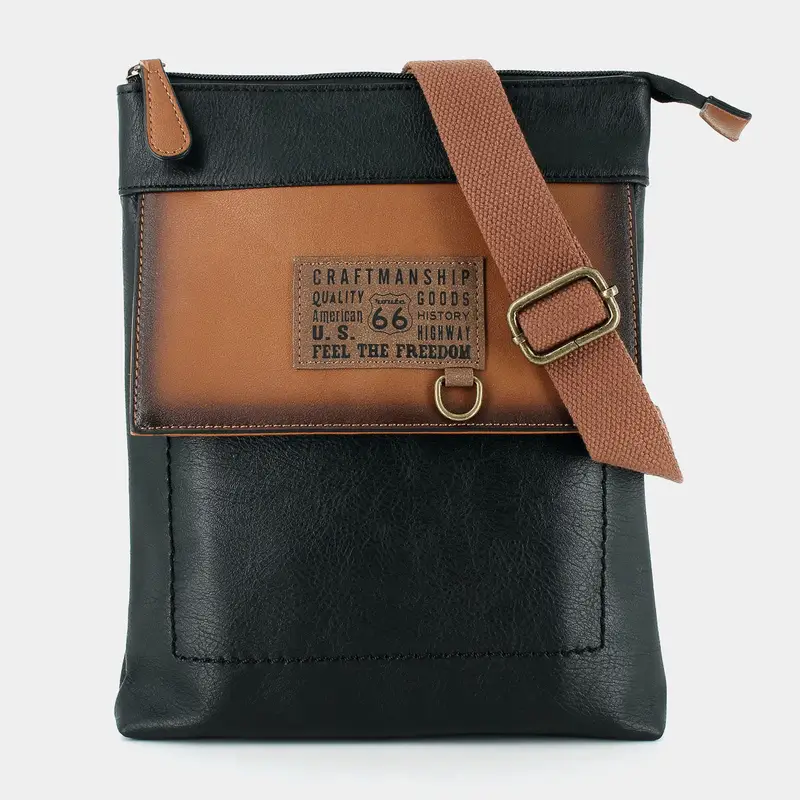 Tracolle Route 66 da Uomo, nero