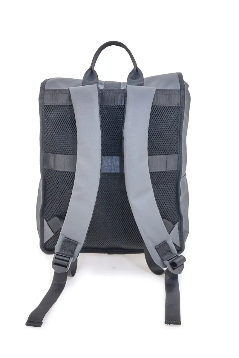 Zaino grigio con chiusura roll top Route 66 62141/SETRR/L [GRIGIO] miniatura 3