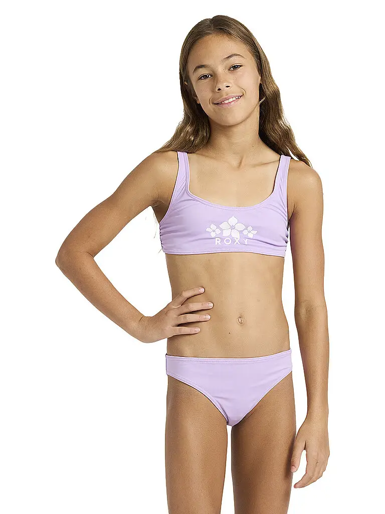 Bikini da ragazza Solid Active lilla | 128