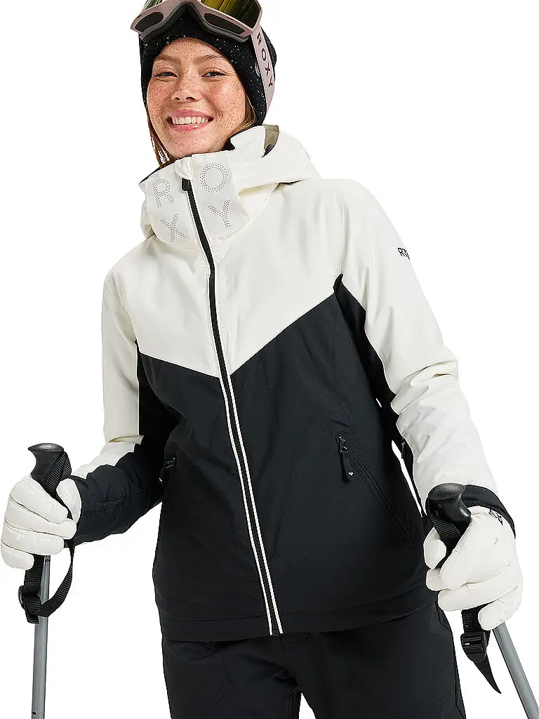 Giacca da snowboard da donna Free Jet Block con cappuccio nero | M