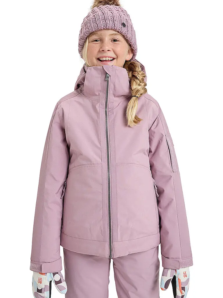 Giacca da snowboard Meade da ragazza rosa | 140