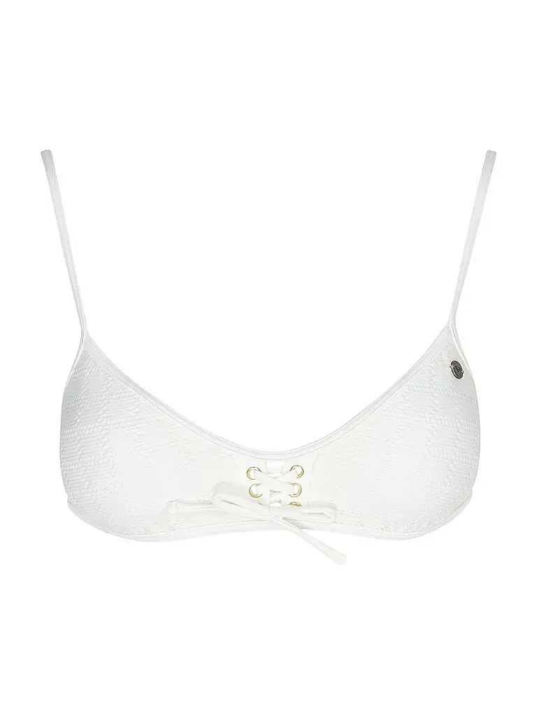 Top bikini da donna Island Bralette bianco | XS