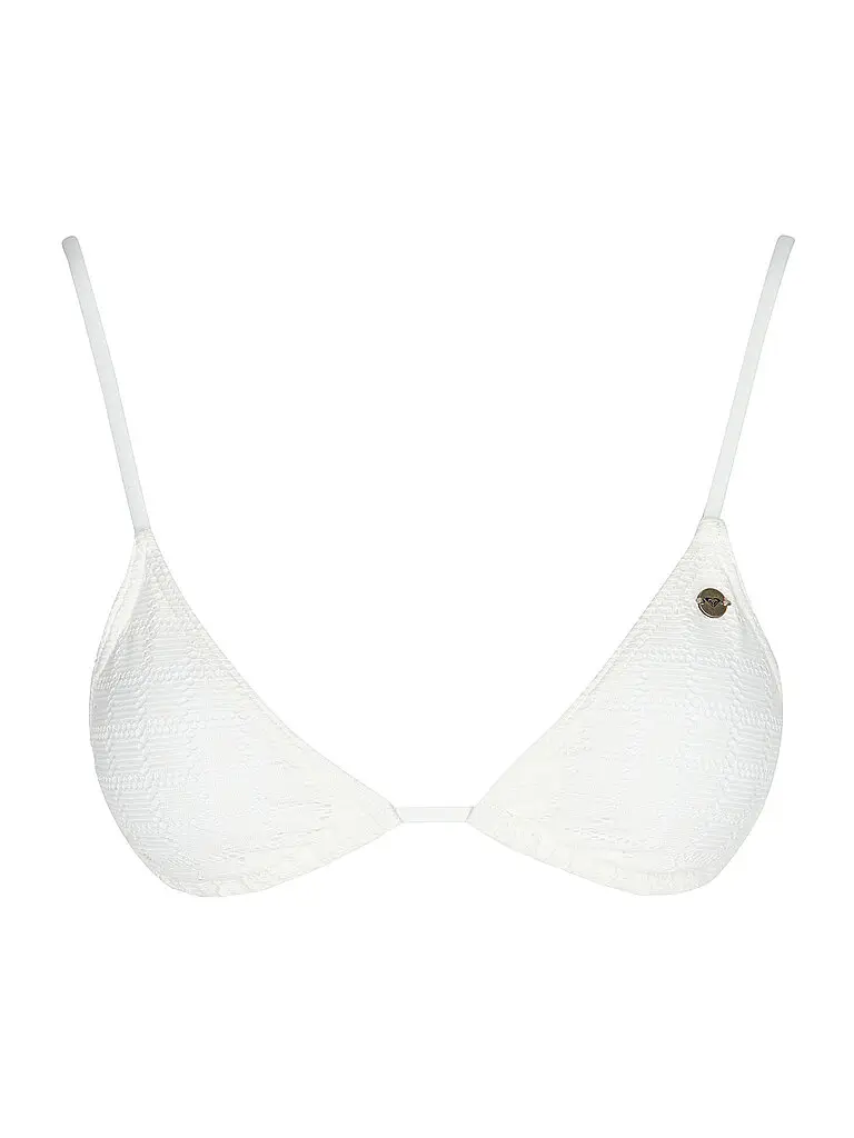 Top bikini da donna Island Triangle bianco | XS