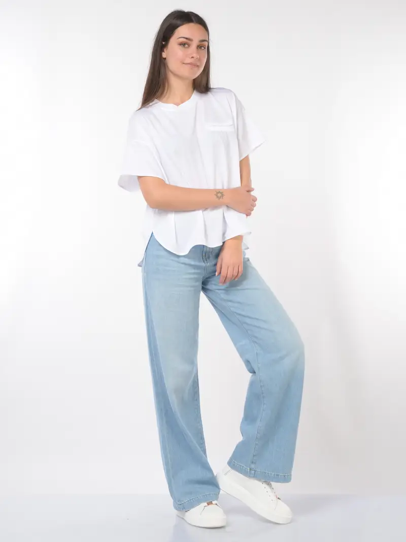 jeans da donna Roy Roger s flare delave Blu miniatura 2