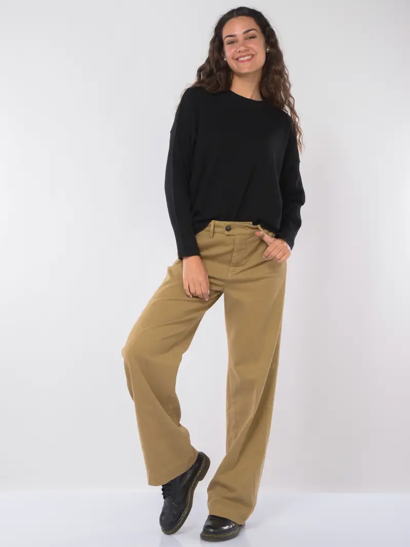 maglia da donna Roy Roger s boxy in misto lana NERO miniatura 2