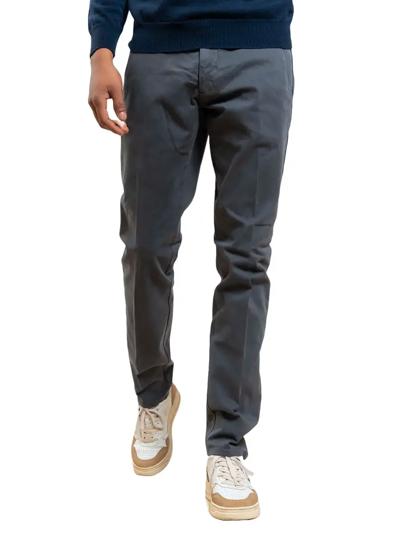 pantalone chino roy rogers new rolf da uomo - grigio